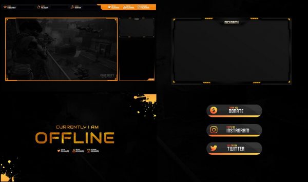 Black Ops Edition Stream Overlay Template